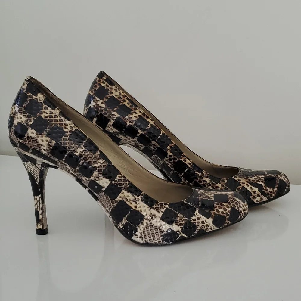 MaxStudio Marabel Snakeskin pumps 6 - Picture 2 of 12